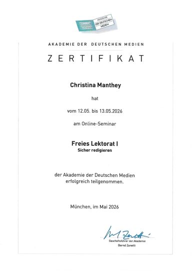 Freies Lektorat I
