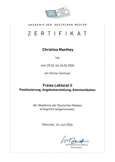 Freies Lektorat II